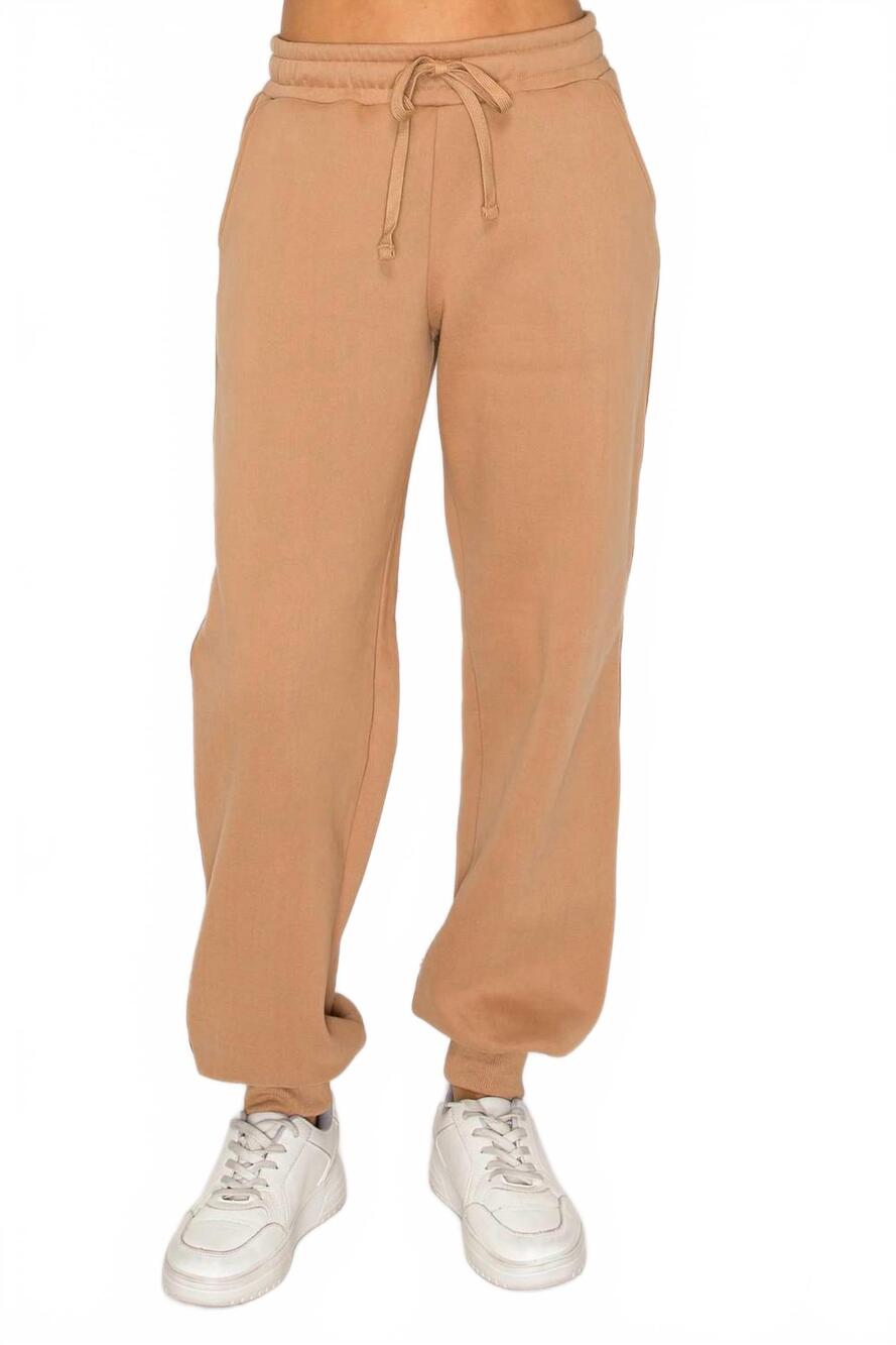 NEW KNIT RIOT stride track jogger pants in mocha